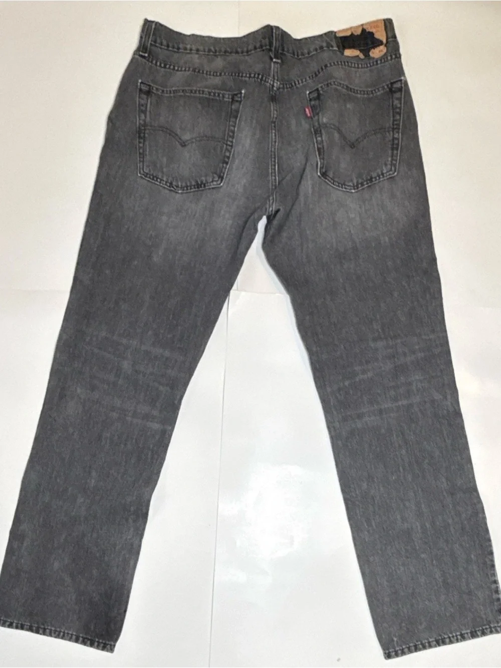 Levi's vintage Men's Charcoal Gray Regular Fit Straight Jeans 36x34
